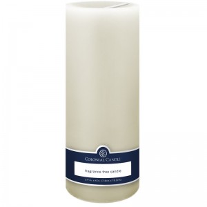 Colonial Candle Unscented Pillar Candle CCAN1592